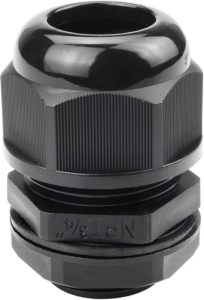XHF 5 Pcs 3/4" IP68 Strain Relief Nylon Cord Grip NPT Cable Glands Adjustable by XHF