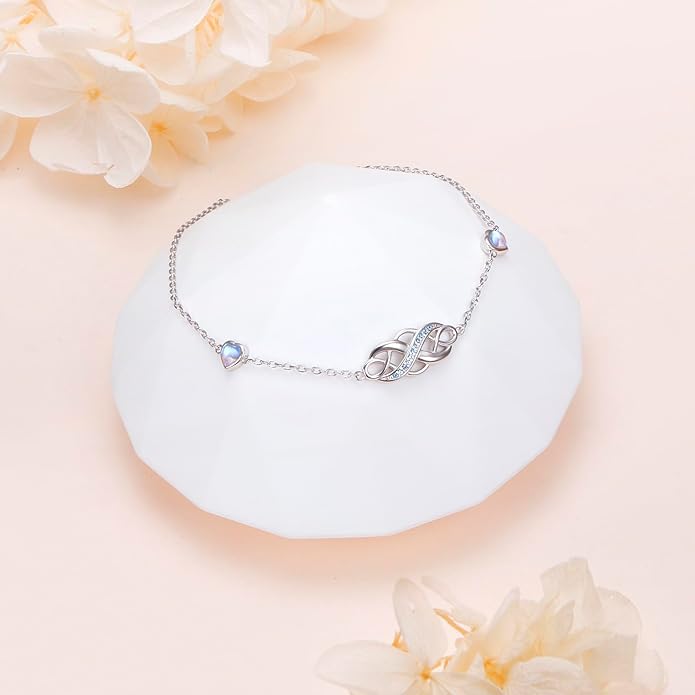 S925 Sterling Silver Anklets Adjustable Beach Foot Ankle Bracelet Jewelry Gifts For Women Girls