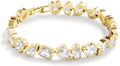 14K Gold Filled Tennis Bracelet for Women- Classic Gold Bracelet for Women, Oval Stone Cut Bracelet Valentines, Mothers, Christmas Jewelry Gift for Women