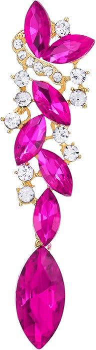 Art Deco Wedding Bridal Party Rhinestone Marquise Cluster Chandelier Long Dangle Statement Earrings