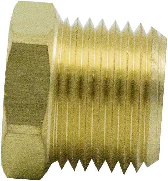 Brass Bushing 1/2" NPT Male x 1/8" NPT Female Reducer Adapter Forged Pipe - Image 5
