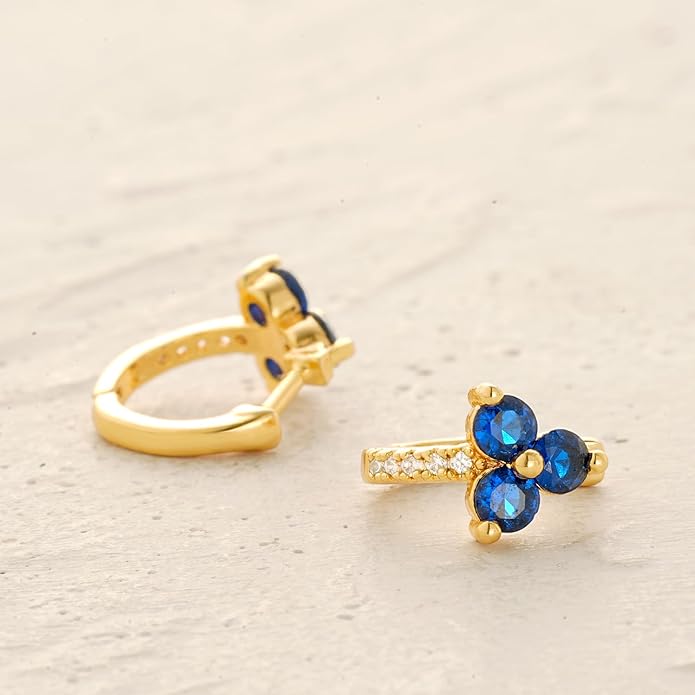 MYEARS Women Earrings Gold Huggie Hoop Ear Stud Cuff 14K Small Simple Hypoallergenic Everyday Jewelry