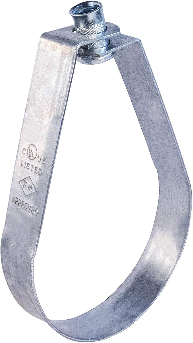 HIGHCRAFT ITSO-HQ04 Swivel Loop Pipe Hanger, Pre-Galvanized Steel, 4 in by Highcraft