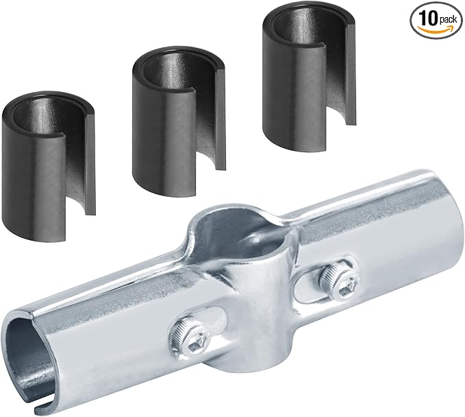 10 Sets 180 Degree Pipe Clamp Cross Connectors, Fits 3/4" EMT Directly | by Fanmao