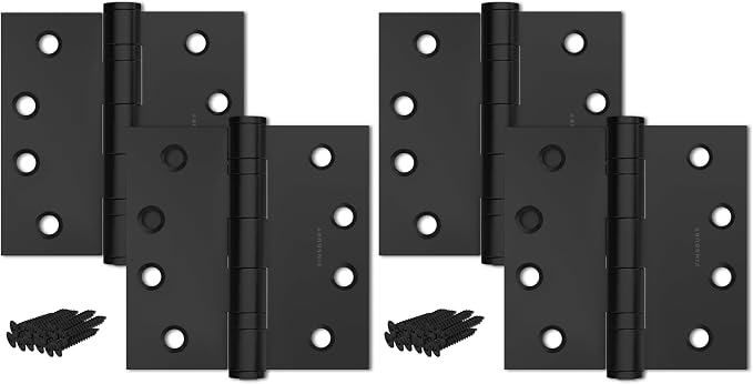 Door Hinge Ball Bearing 4 x 4 Inches Solid 304 Steel Durable Heavy Duty by FINSBURYHARDWARE