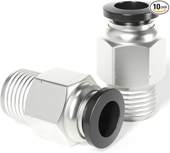 TAILONZ PNEUMATIC Male Straight 8mm Tube OD x 1/8 Inch NPT Thread Push to by TAILONZPNEUMATIC