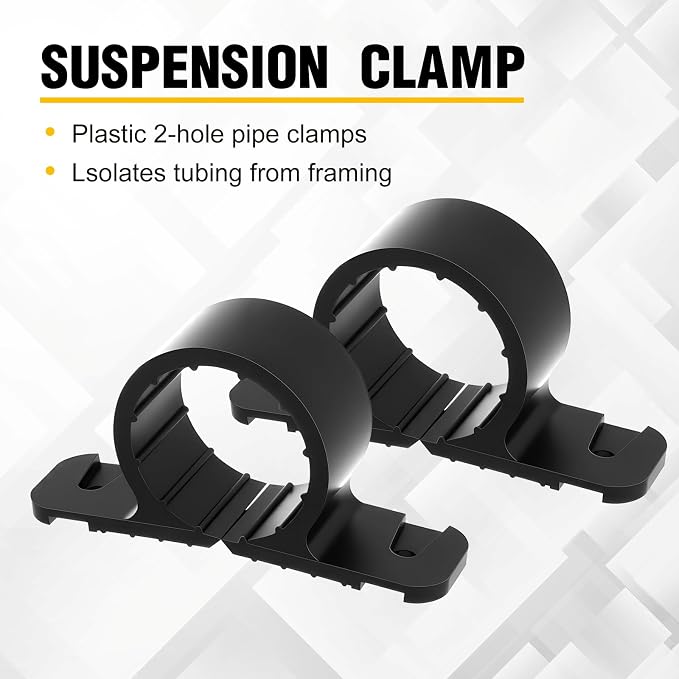 Briwooody 50 Pack 1 1/2 Inch Pipe Supports Suspension - Image 3