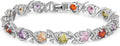 Tennis Bracelet for Women 14K Gold Plated Cubic Zirconia Bracelet,Classic Crystal Tennis Bracelet, Rhinestone Delicate Bracelet Gift for Her