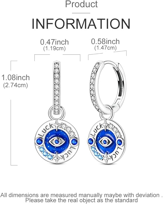 LAZA 925 Sterling Silver Hoop Earrings for Women, Hypoallergenic Huggie Butterfly Dangle Drop Earrings Colorful Flower Earrings Jewelry Gifts