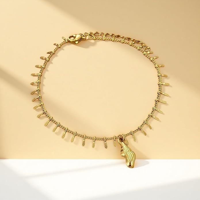 Adjustable Stainless Steel Snake Chain Anklet for Women Minimalist Beach Summer Ankle Bracelet Jewelry Gift