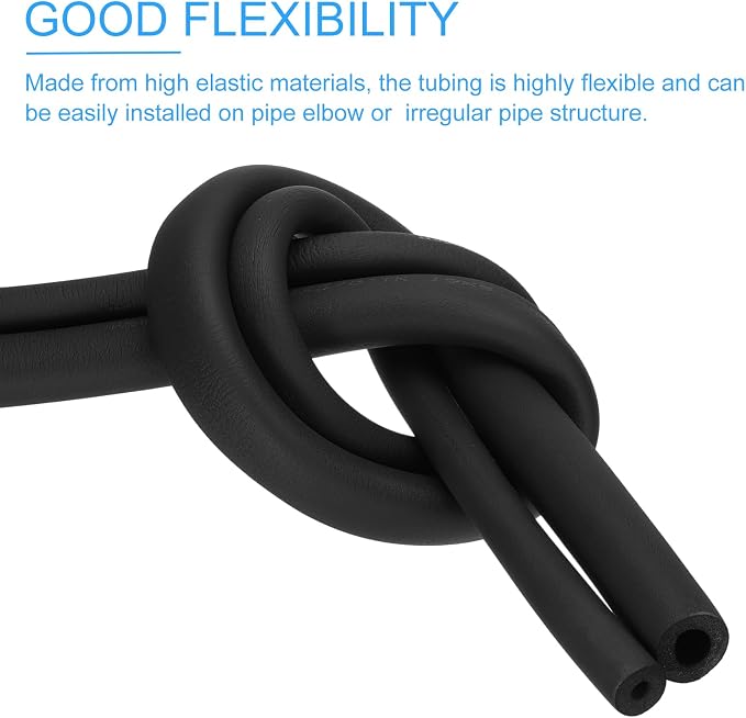 PATIKIL 5/8" ID x 6Ft x 0.35" Pipe Insulation Foam Tube, Pipe Cover Wrap Roll - Image 5