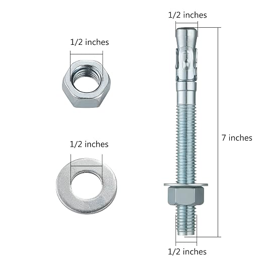 Wensilon 1/2x7" 30Pcs Inch Standard Fasteners - Image 2