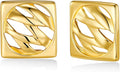 SNGIA18K Gold Plated Dangle Textured Ribbed Irregular Large Leaf Statement Earrings for Women by SNGIA, Handmade Dramatic Geometric Trendy Summer Drop Leaf Flower Jewelry Gifts, Bold Beachy Vintage Plant Fashion Drop Accessories, Vintage Nickle Free Fl...