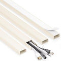 ZhiYo 66" Cord Covers for Wires on Wall, 1.2" W x 0.7" H | Fits 3-4 Cords by ZhiYo