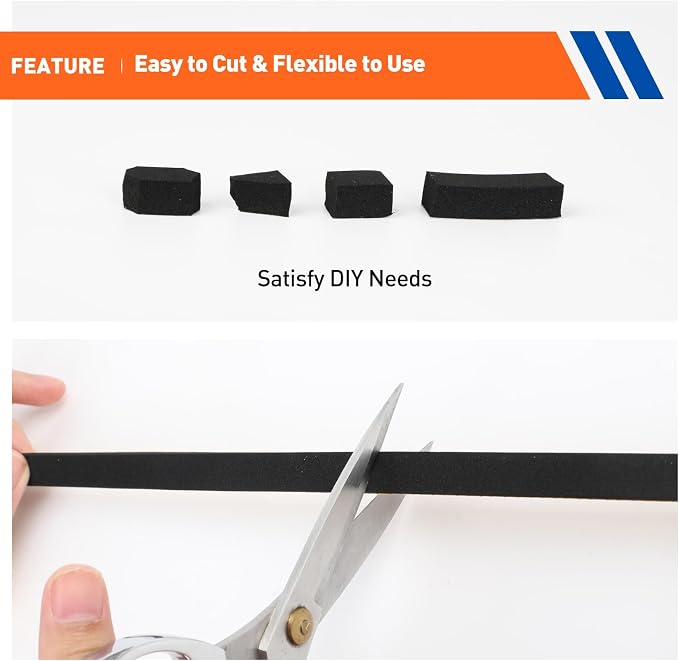 MAGZO 1/2in Wide X 1/4in Thick Foam Tape - Image 3