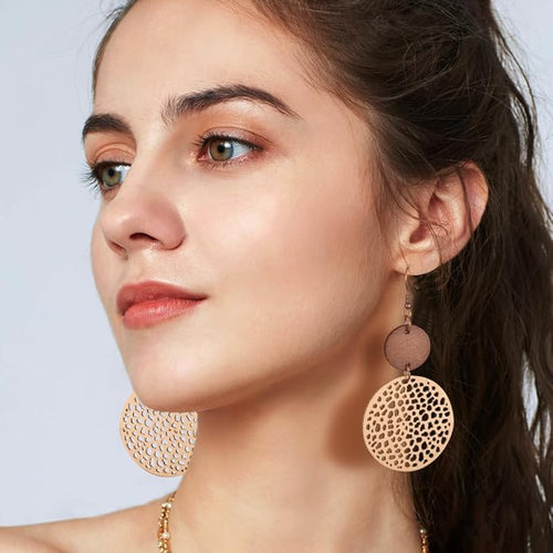 12 Pairs Teardrop Druse Crystal Drop Dangle Earrings for Women Cubic Zirconia Huggie Hoop Earring Jewelry Set Christmas Gifts