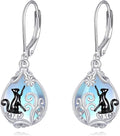 POPLYKE Celtic Filigree Teardrop Drop Dangle Earrings Sterling Silver Leverback Earrings Jewelry for Women