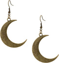 MINACHI Simple Crescent Moon Dangle Drop Earrings, Fashion Statement Jewelry Gift for Women