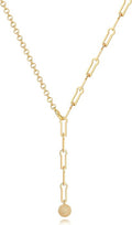 Aobei Pearl 18K Gold Plated Moon Star Lion Evil Eye Love Heart Cross Pendant Necklace Medallion Paperclip Chian Choker Layering Jewery for Women