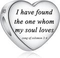 Bible Family Mom Wife Love Heart Dangle Charm 925 Sterling Silver Charms fits Bracelets and Necklace Pendant Bead Charms Jewelry Present for Women Family Friends