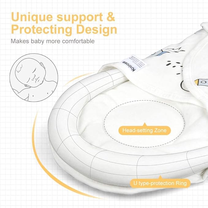 Premium Soft Cotton Baby Swaddle Blankets, Unisex Baby Blanket Wrap for Newborn Baby Boys Girls, Skin Friendly Wearable Swaddling Sleep Sack Calms Startle Reflex (Planet, White, 0-3 Months)