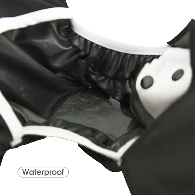 Babygoal Cloth Diaper Covers 6 Pack+Wet Bag for Fitted Diapers and Prefolds with Double Gussets, Adjustable and Reusable for Baby Boys 6DCF08