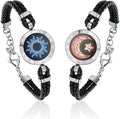 TOTWOO Long Distance Touch Bracelets for Couples, Smart Light & Vibration Love Jewelry, Long Distance Valentines Day Gifts for Him Her Women Men, One-to-One Bluetooth Pairing via App