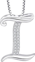 STARCHENIE Initial Necklace for Women 925 Sterling Silver Letter A-Z Pendant 26 Alphabet Jewelry
