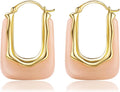 Acrylic Hoop Earrings Chunky Huggie Statement Vintage Earrings Cute Resin Drop Earring Trendy Jewelry Gifts for Women