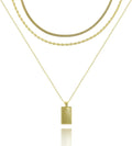 Layered Gold Necklaces for Women, Stackable 14K Gold Plated Necklace, Dainty Cross/Circle/Heart Pendant layered Necklace, Adjustable Dainty Gold/Silver Necklace Jewelry Set for Women