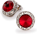 | Colorful Rhinestone Clip On Earrings for Dance, Pageant, Prom, Performance, Wedding, or Special Event