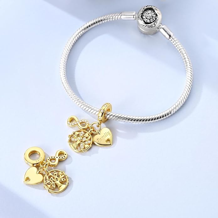 925 sterling silver bracelet necklace pendant, women's jewelry, a charming pendant suitable for matching the original bracelet, perfect for parties, birthdays, and as a jewelry gift