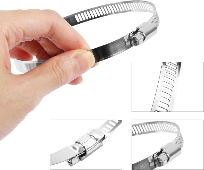 3 Inch Duct Clamp, Stainless Steel Hose Clamp - Image 3
