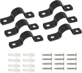 Jiozermi 20MM Black U-Tube Strap Clamp, Stainless Steel, Rigid Pipe Strap by Jiozermi