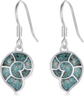 Ocean Earrings 925 Sterling Silver Turquoise Sea Animal Dangle Drop Earrings Beach Themed Jewelry Gifts for Women Girls
