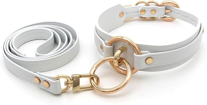 Lookook Fashion O-Ring Faux Leather Choker Necklaces Collar For Womens