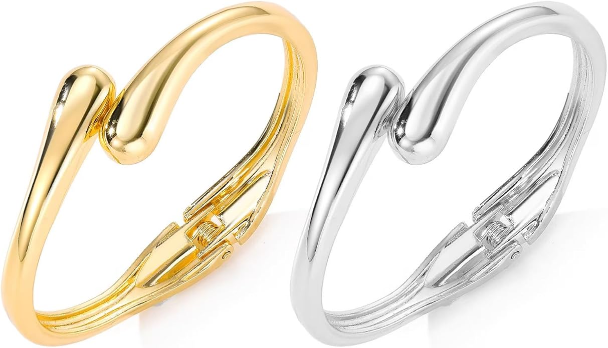14K Gold Plated Chunky Cuff Bracelet for Women Non Tarnish Stainles Bracelet for women fashion jewelry