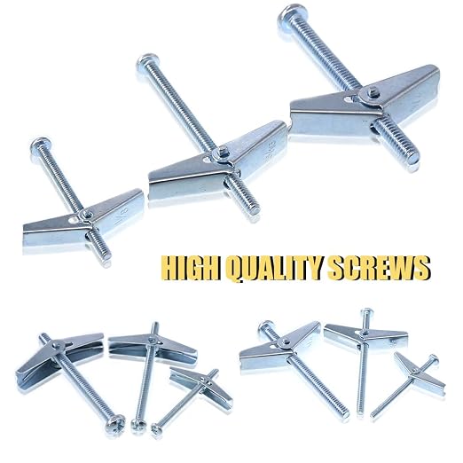 Swpeet Assorted 24 Pcs Toggle Bolt and Wing Nut Kit - Image 4