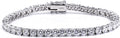 5.2-17 Carats Moissanite Diamond Tennis Bracelet for Women Men 18k White Gold Gold Plated 925 Sterling Silver Bracelet 3mm/4mm/5mm DEF Color VVS Round Cut Lab Created Moissanite Diamond Bracelet with GRA Certificate