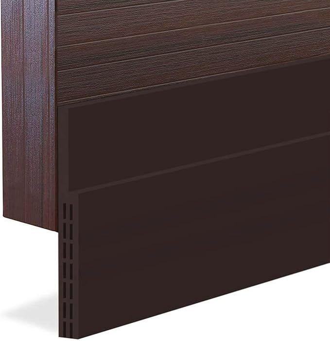 Huge Gap Door Draft Stopper, 3.4" W Widened Door Sweep Seal Gap Up to 1.8" by Suptikes