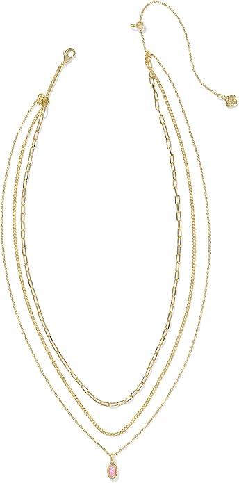 Kendra Scott Mini Elisa Triple Strand Necklace, Fashion Jewelry for Women