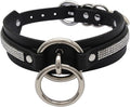 Lookook Fashion O-Ring Faux Leather Choker Necklaces Collar For Womens