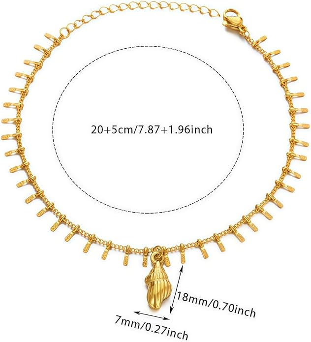 Adjustable Stainless Steel Snake Chain Anklet for Women Minimalist Beach Summer Ankle Bracelet Jewelry Gift