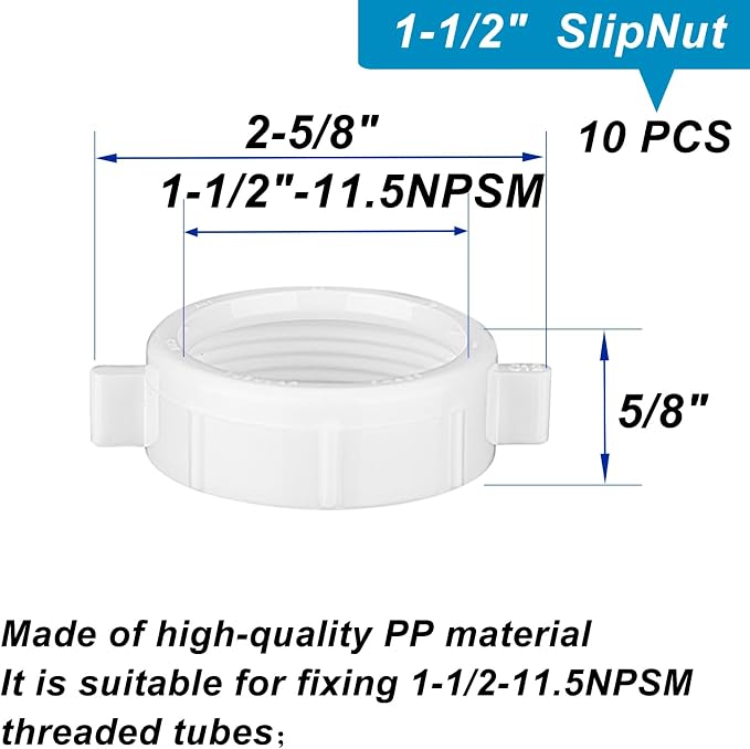eflyefly 1-1/2 inch Wahser and Nut - Image 6