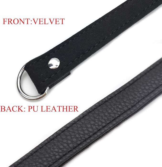 Succuba Padlock Choker Collar Necklace with Lock and Key Heart Lock Choker for Women and Men (B, 14)