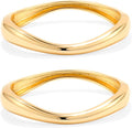 Elegance 11 designs Gold Bangles For Women Chunky Trendy Hinged Cuff Open Bracelet Wide Minimalist Bracelets Jewelry Gift