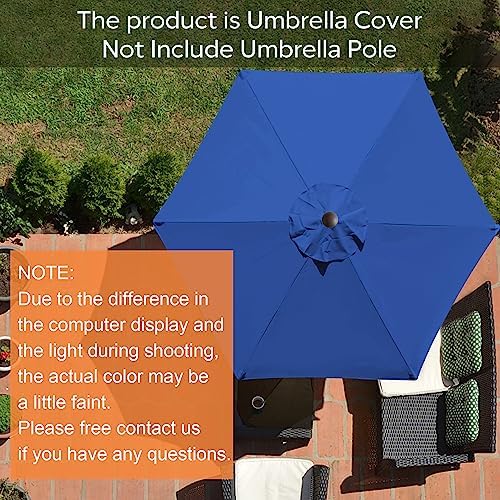 EliteShade USA 7.5FT Replacement Covers 6 Ribs Market Patio Umbrella Canopy - Image 4