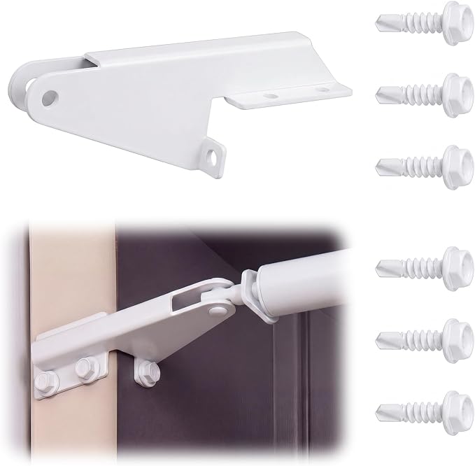 1 Pcs Aluminum Jamb Bracket Aluminum Screen Door Closer Bracket Storm Hardware by Otoolling