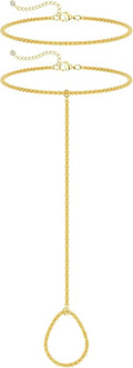 Foxgirl Gold Ankle Bracelets for Women 14K Gold Plated/Silver Anklets for Women Waterproof Minimalist Cuban Link Anklets Set Dainty Layered Ankle Bracelets Anklets for Women Gold Anklet Jewelry Gifts