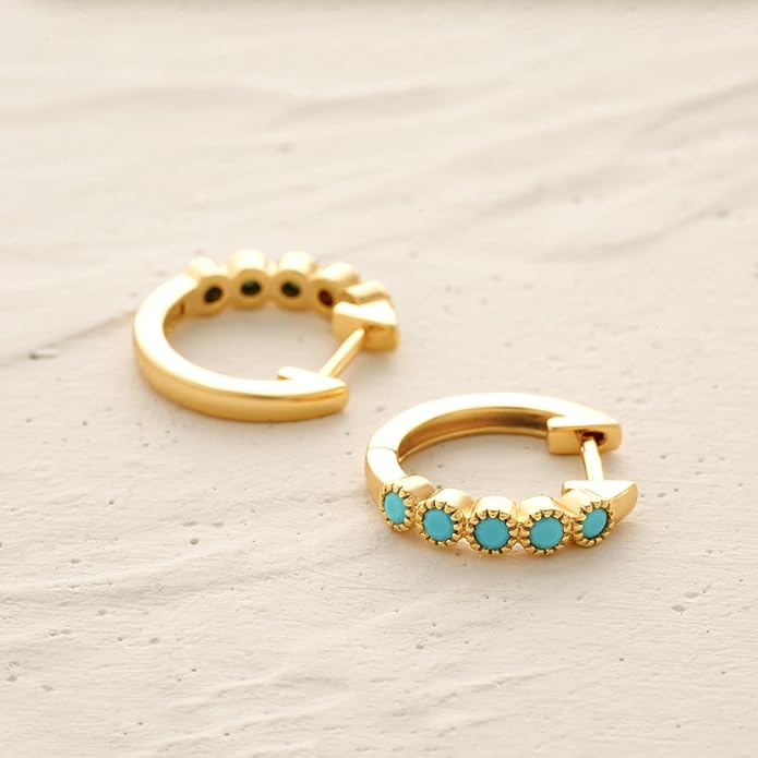 MYEARS Women Earrings Gold Huggie Hoop Ear Stud Cuff 14K Small Simple Hypoallergenic Everyday Jewelry